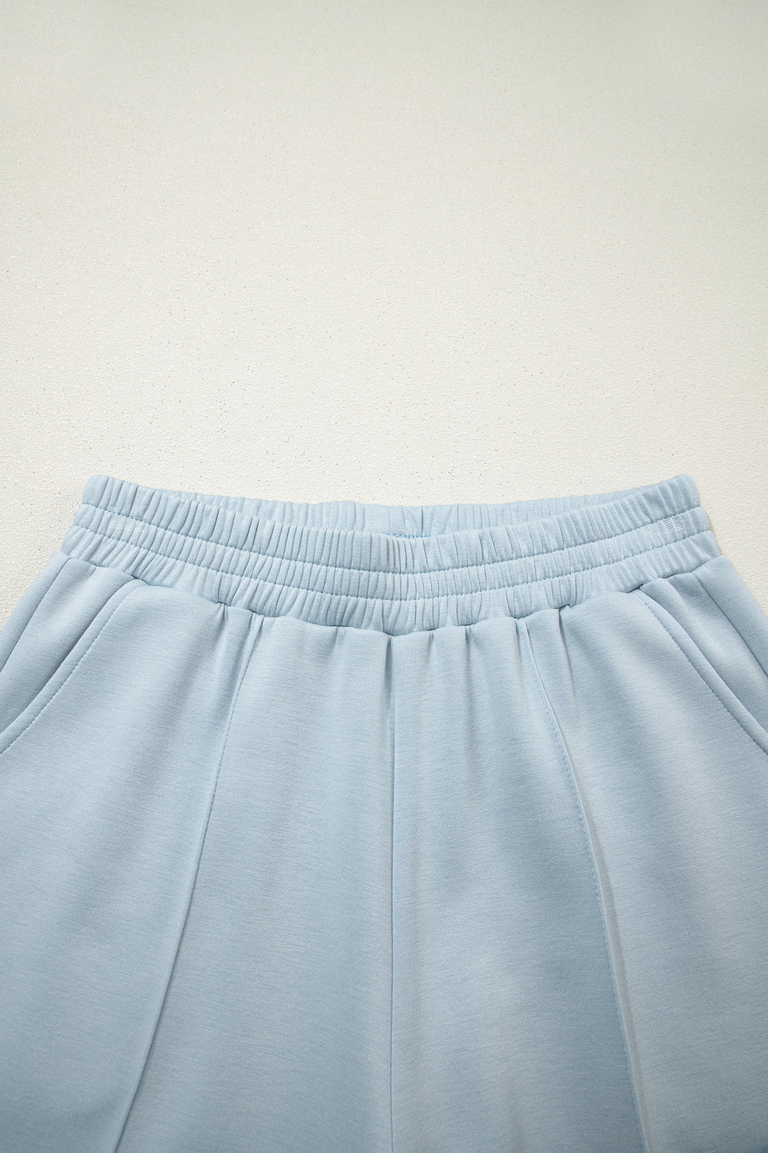 Beau Blue Half Zip Polo Tee Casual Pant Set