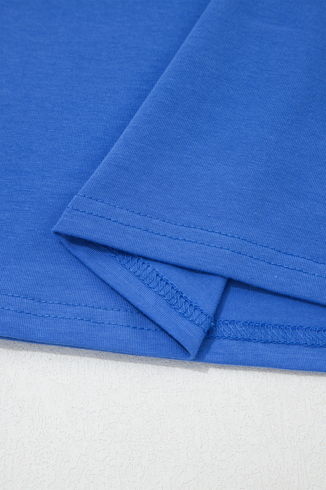 Dark Blue Varsity Striped Short Sleeve Crew Neck T Shirt