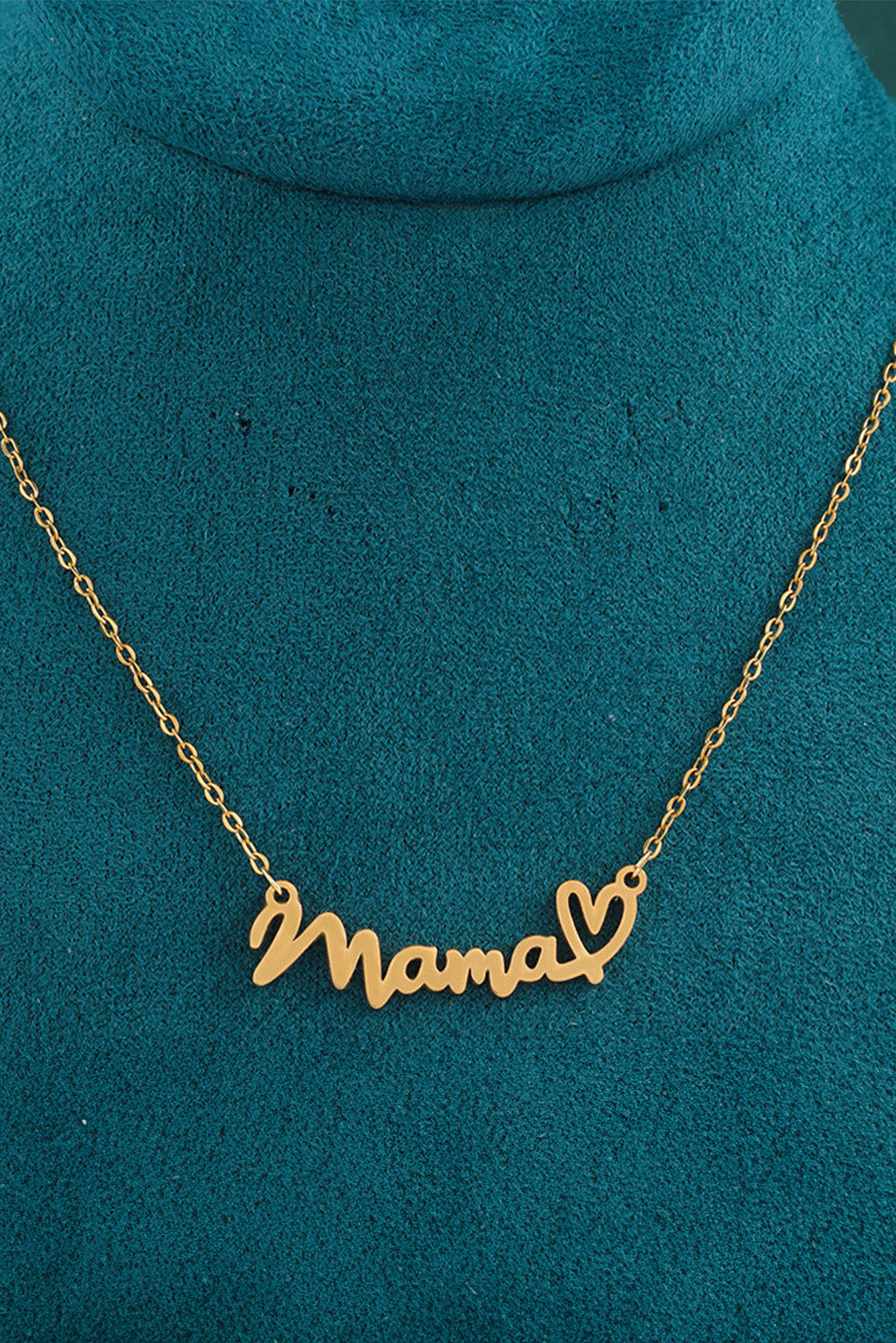 Collier avec pendentif en forme de cœur pour maman