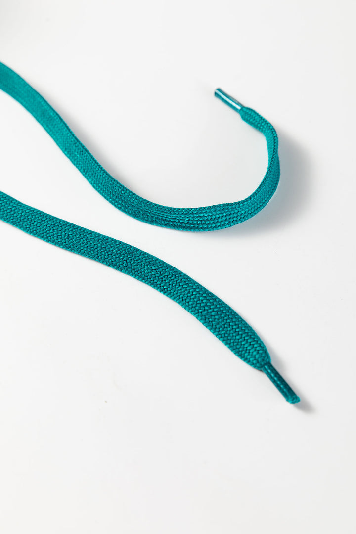 Sea Green Textured Round Neck Sweatshirt &amp; Loose Drawstring High Waist Pant Set