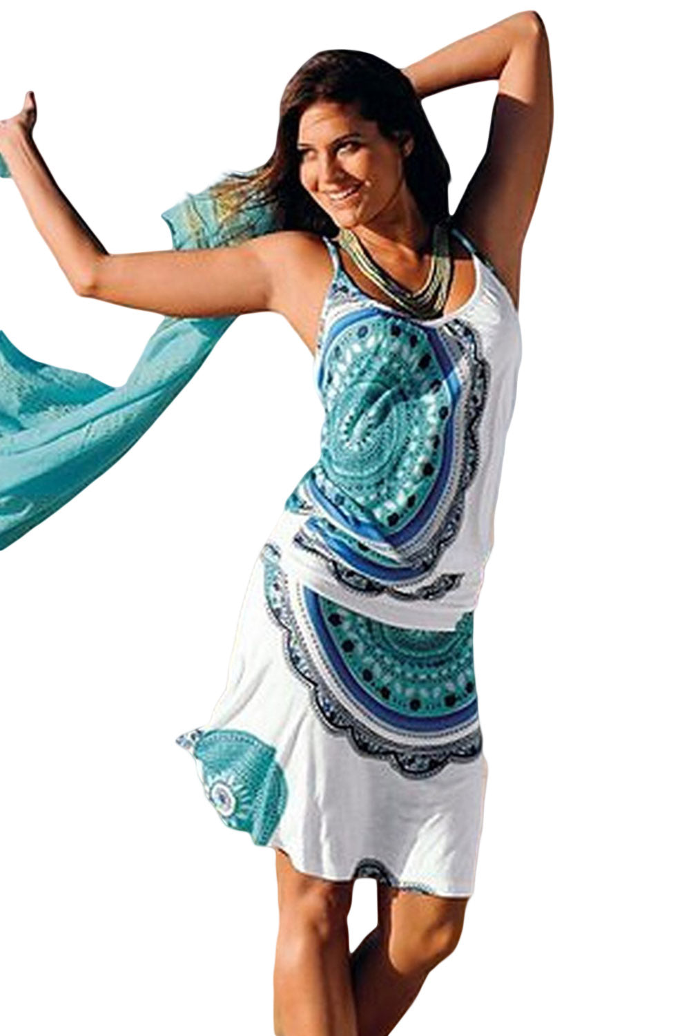 Robe d'été à imprimé tendance