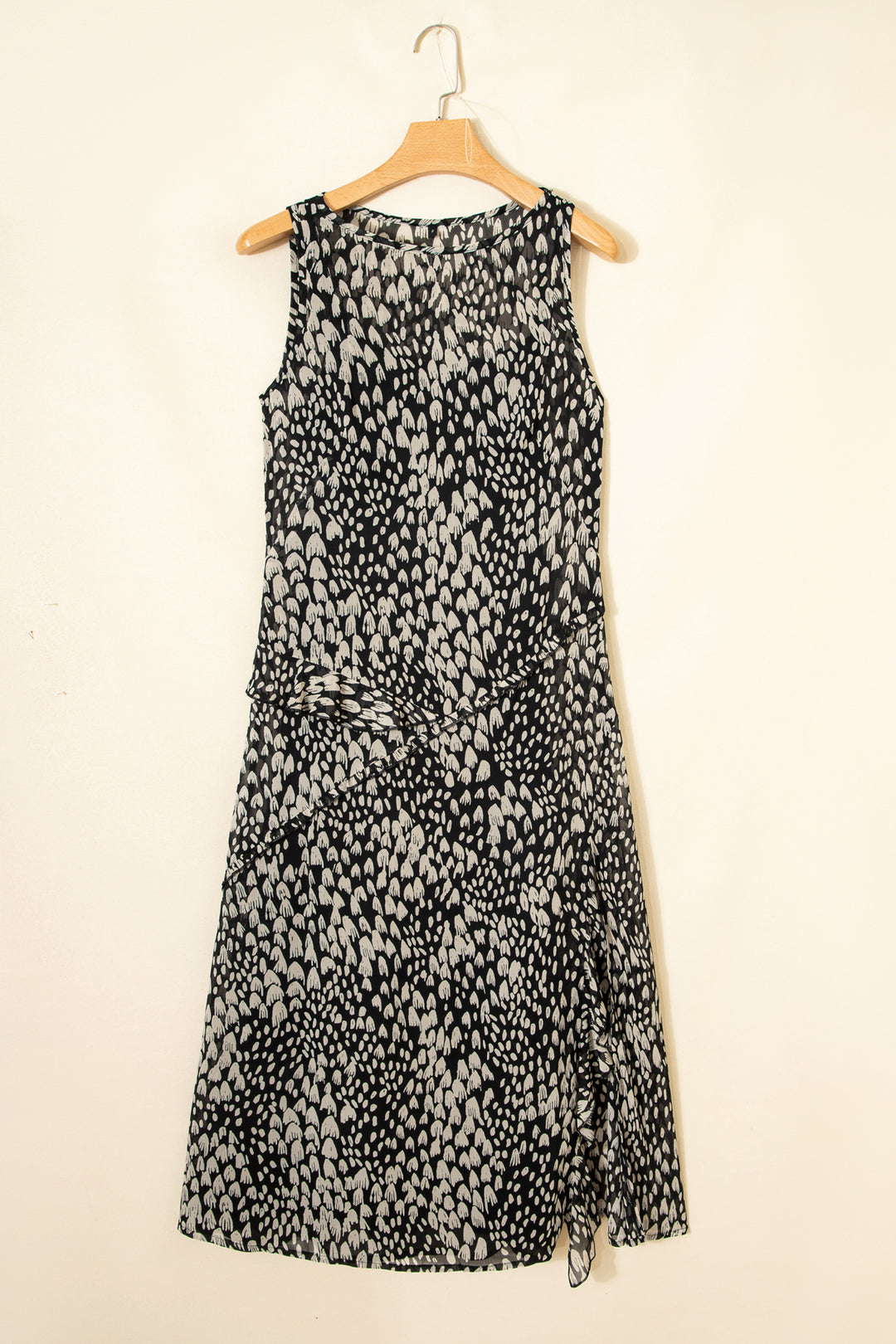 Printed Sleeveless Maxi Dress