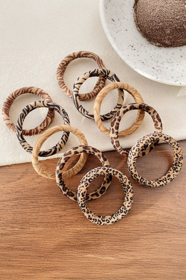 5Pcs/Set Animal Pattern High Elastic Hair Tie