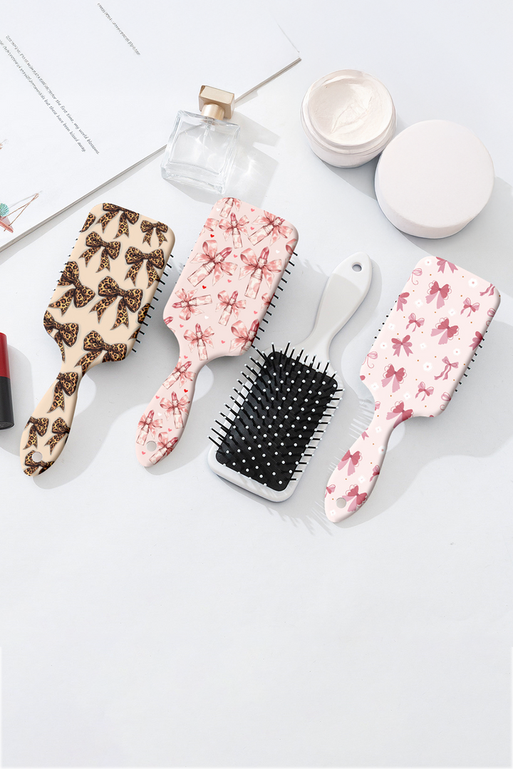 Leopard Bow Print Air Cushion Comb