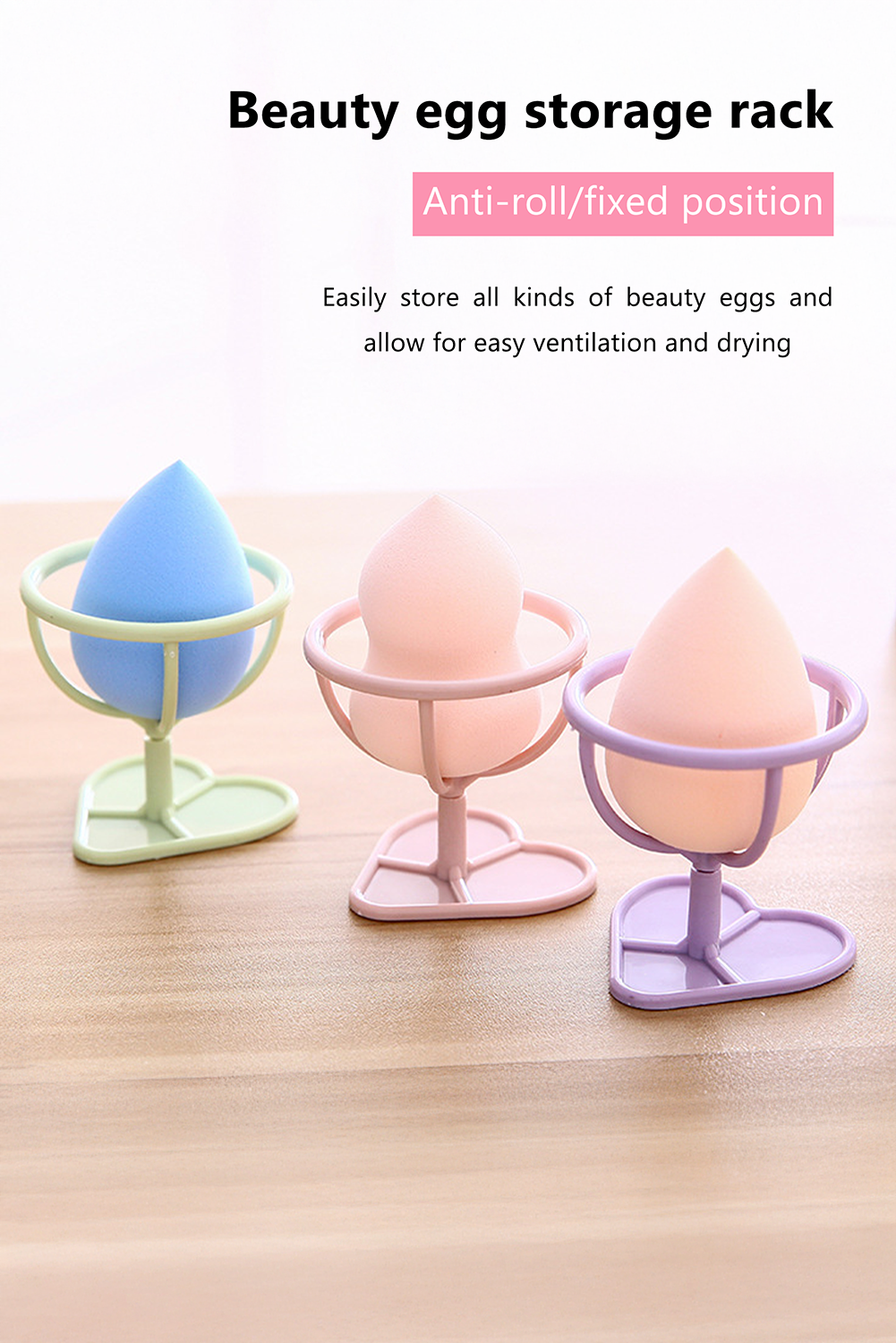 Makeup Sponge PP Storage Rack