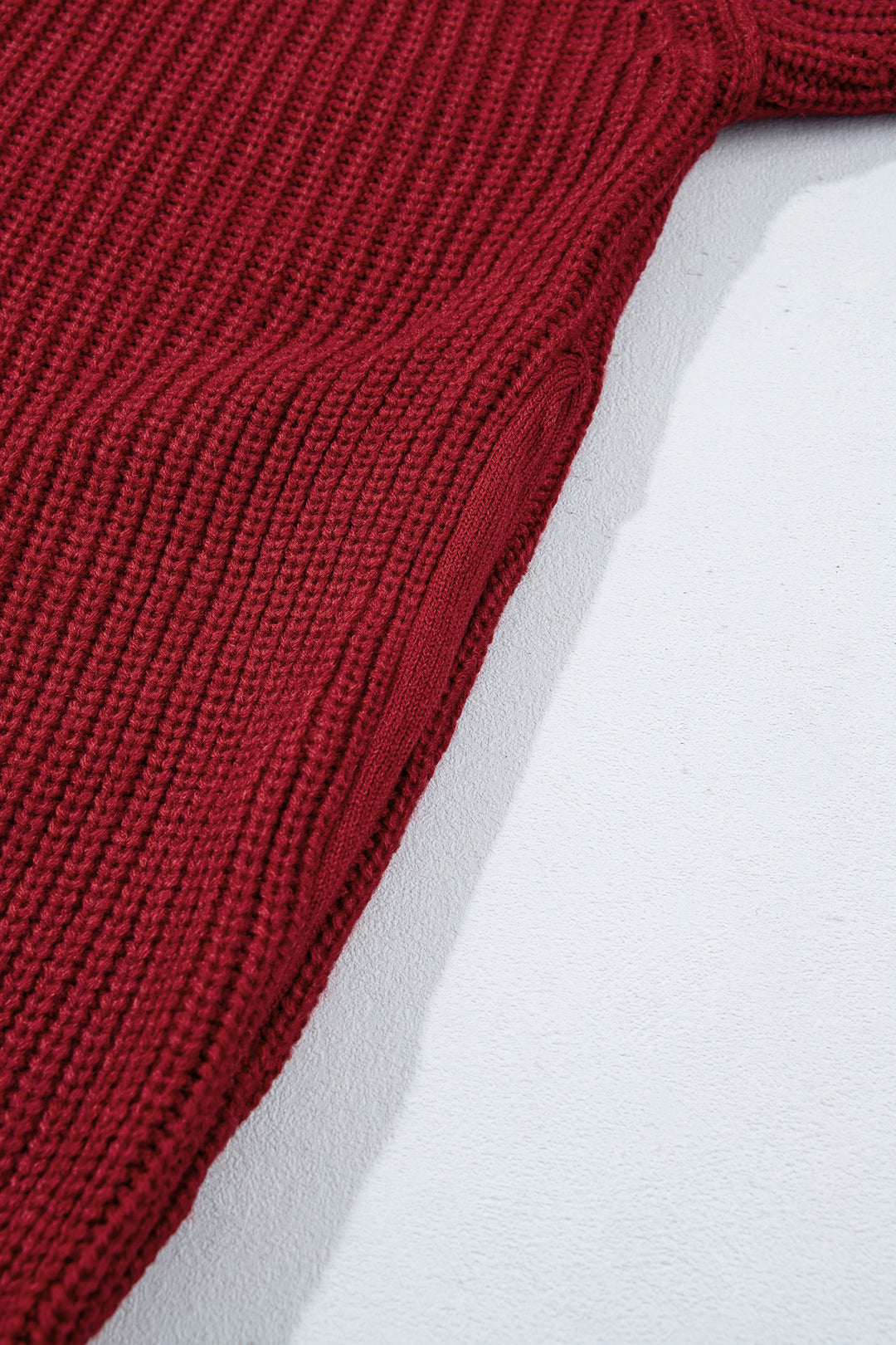 Red Dahlia Solid Color Knit Oversized Button Front Sweater Cardigan