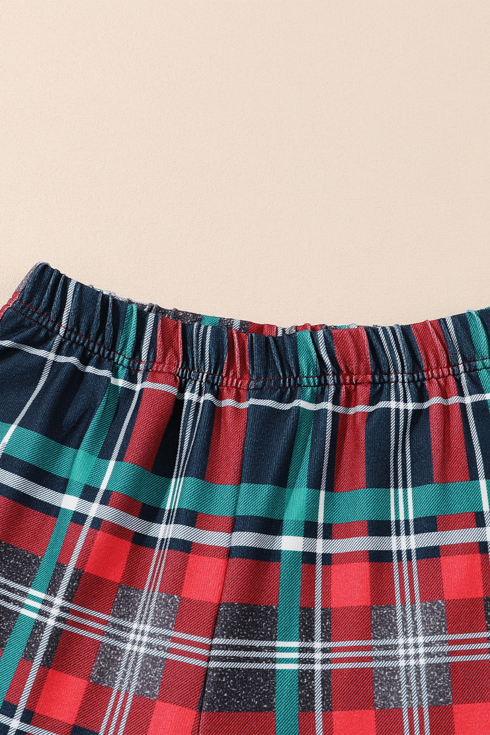 all is bright graphic christmas plaid pajamas set