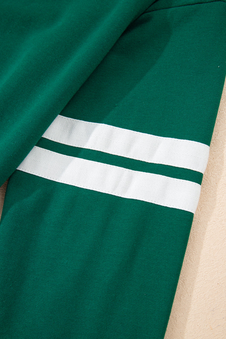 Evergreen Varsity Stripe Detail Pullover Mini Skort Set