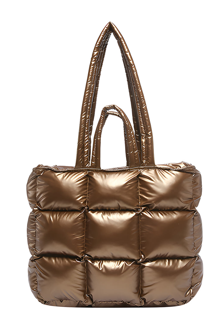 Large Capacity Quilted Puffer Tote Bag