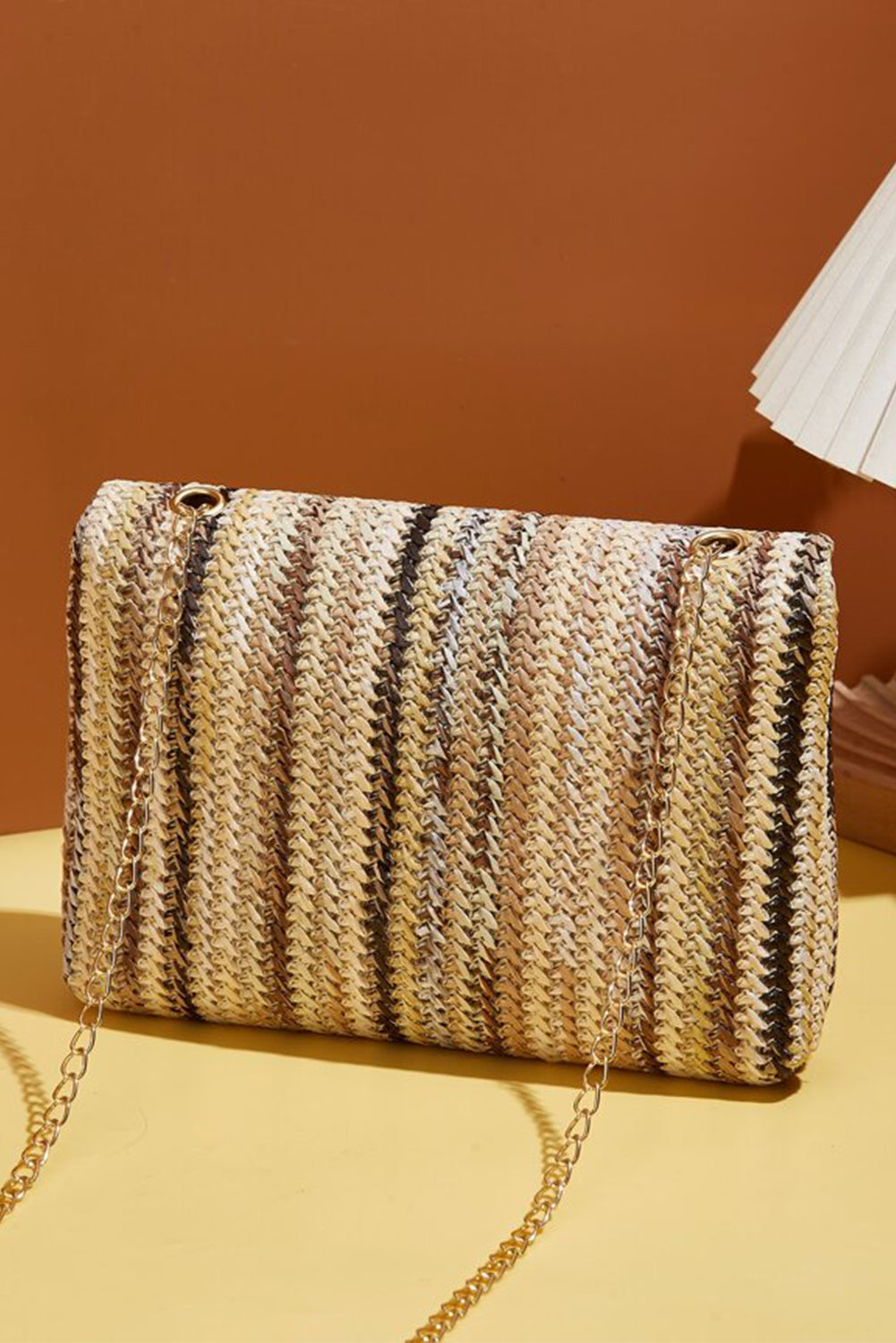 Bohemian Woven Gold Chain Shoulder Bag