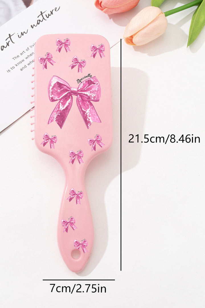 Glitter Bow Print Air Cushion Comb