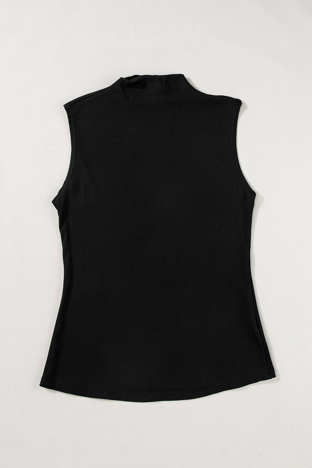 Solid Mock Neck Tank Top