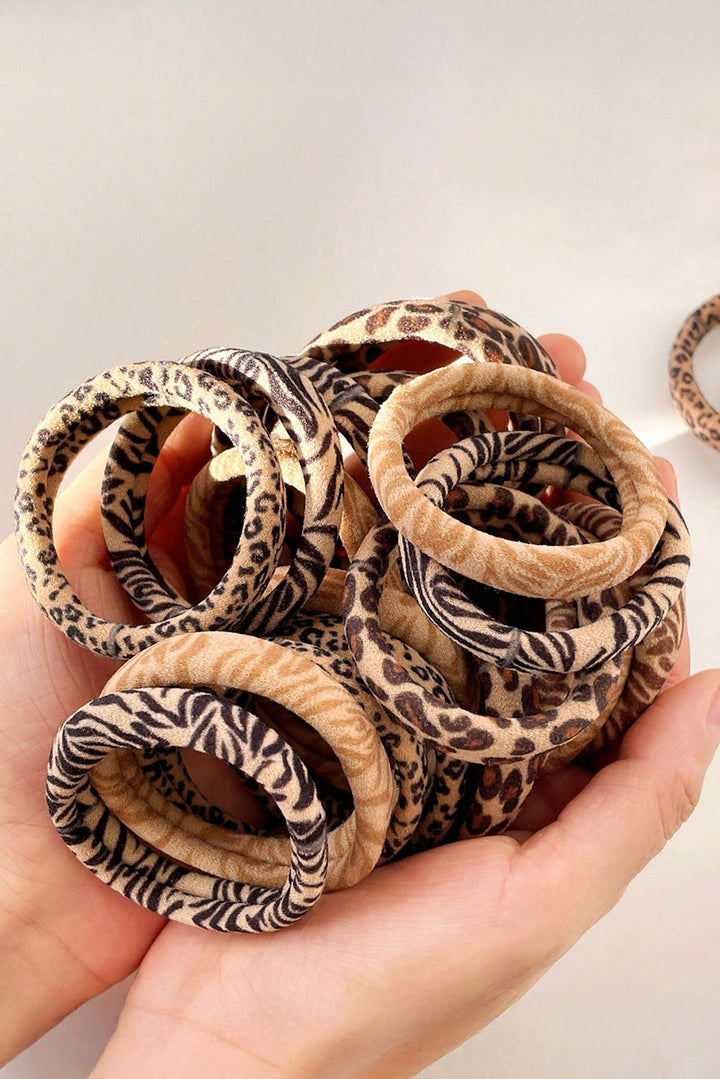 5Pcs/Set Animal Pattern High Elastic Hair Tie