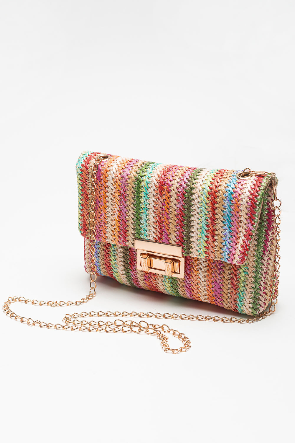 Bohemian Woven Gold Chain Shoulder Bag