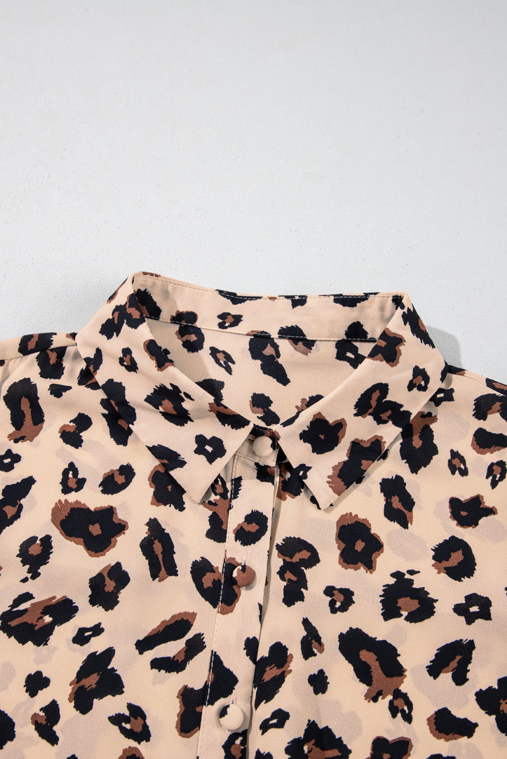 Leopard Print Plus Size Shirt