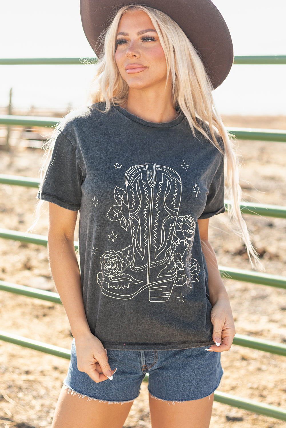 Western Cowboy Boots Graphic Tee