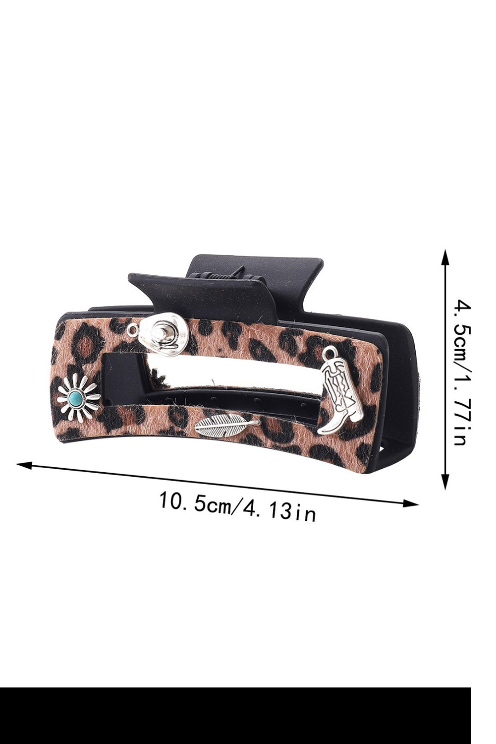 Leopard Western Pattern Decor Square Hair Clip