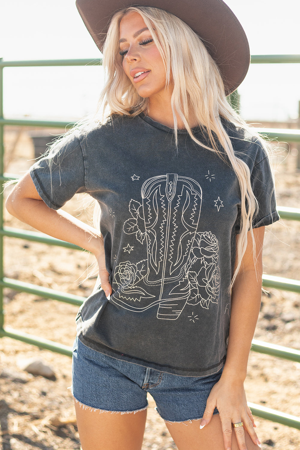 Western Cowboy Boots Graphic Tee