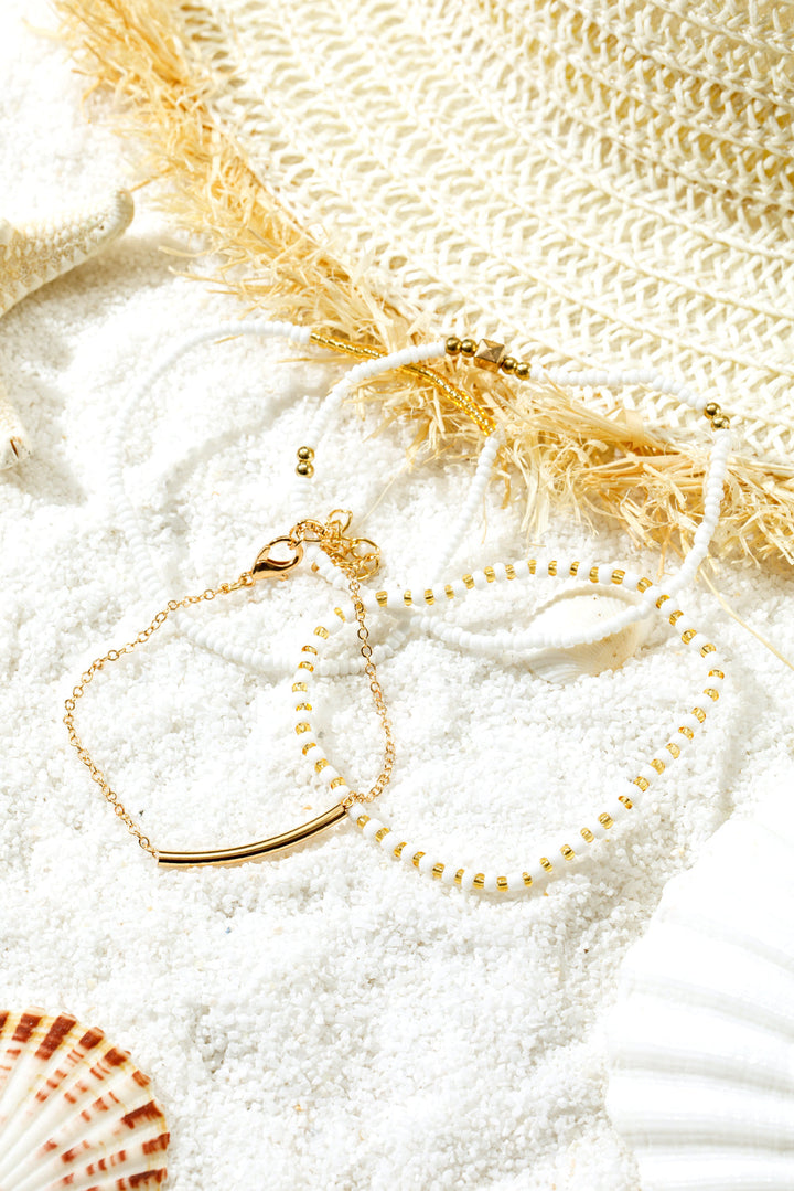 Ensemble de bracelets multicouches à petites perles