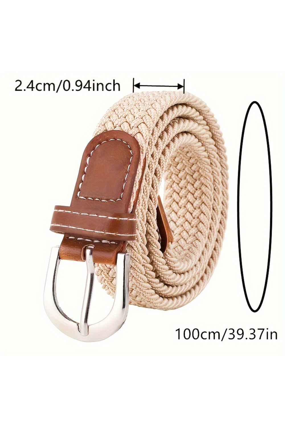 Ceinture en toile tissée de style bohème
