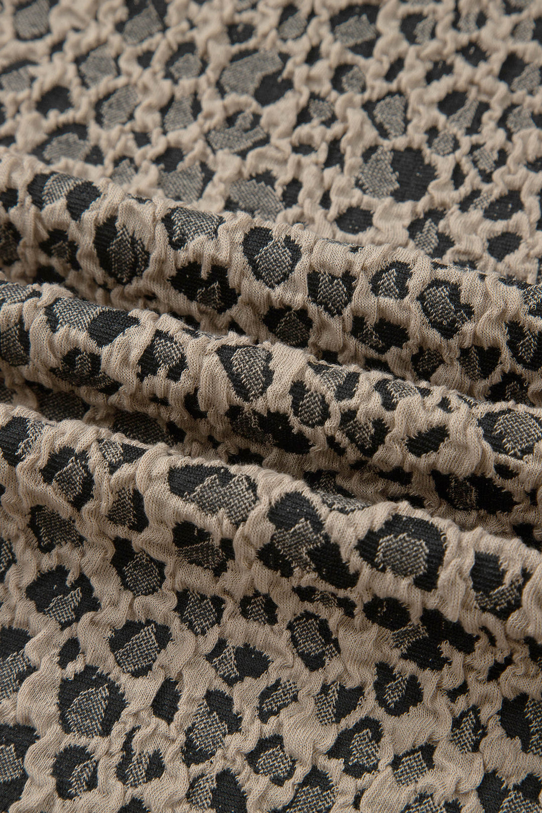Leopard Textured Sleeveless Mini Dress with Pockets