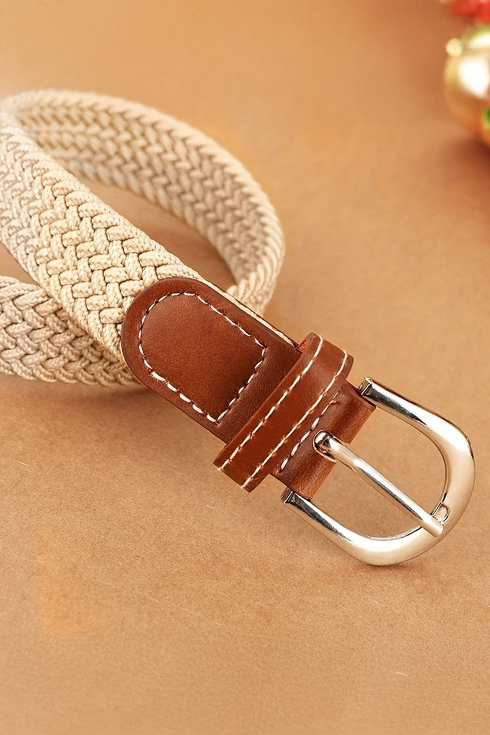 Ceinture en toile tissée de style bohème