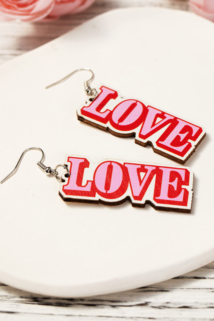 Boucles d'oreilles pendantes à crochet pour la Saint-Valentin