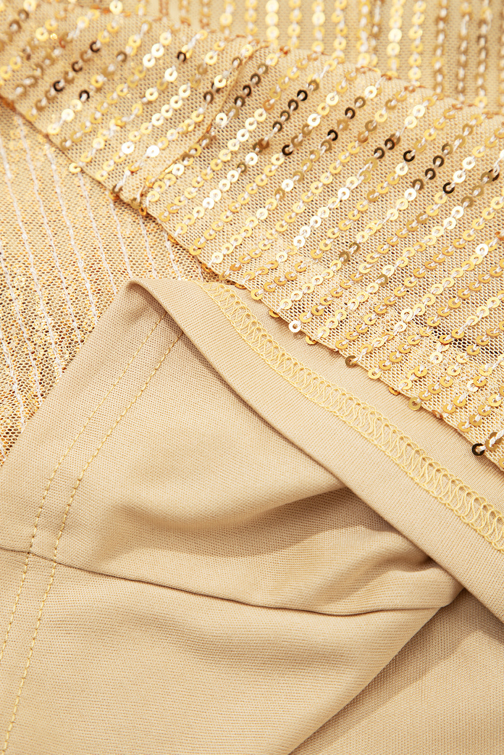 Metallic Balloon Sleeve Buttoned High Neck Loose Blouse