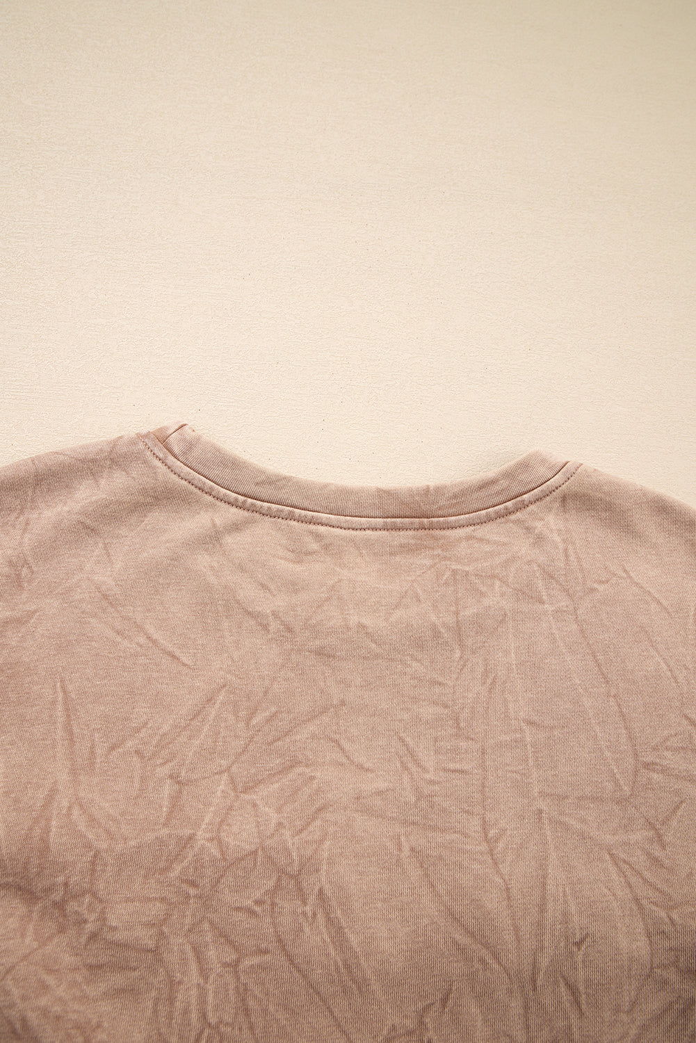saved by grace Letter Embroidery Mineral Wash Loose Sweatshirt