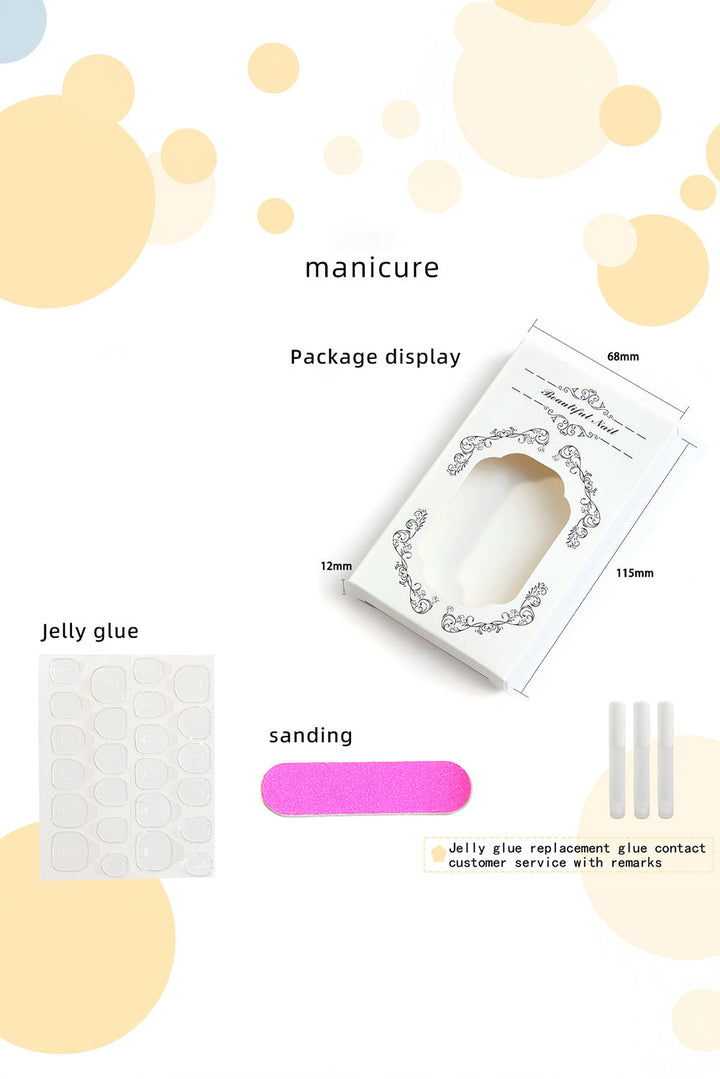 Nagelaufkleber mit Schleifendekor und Leopardenbesatz