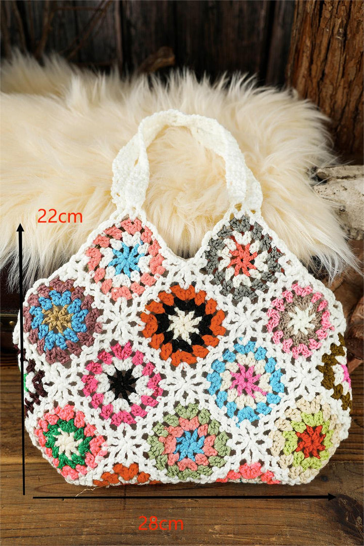 Random Boho Floral Crochet Retro Hollowed Bag