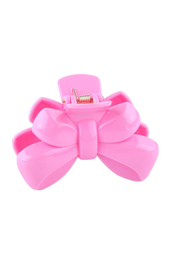 Pince à cheveux brillante en forme de nœud papillon