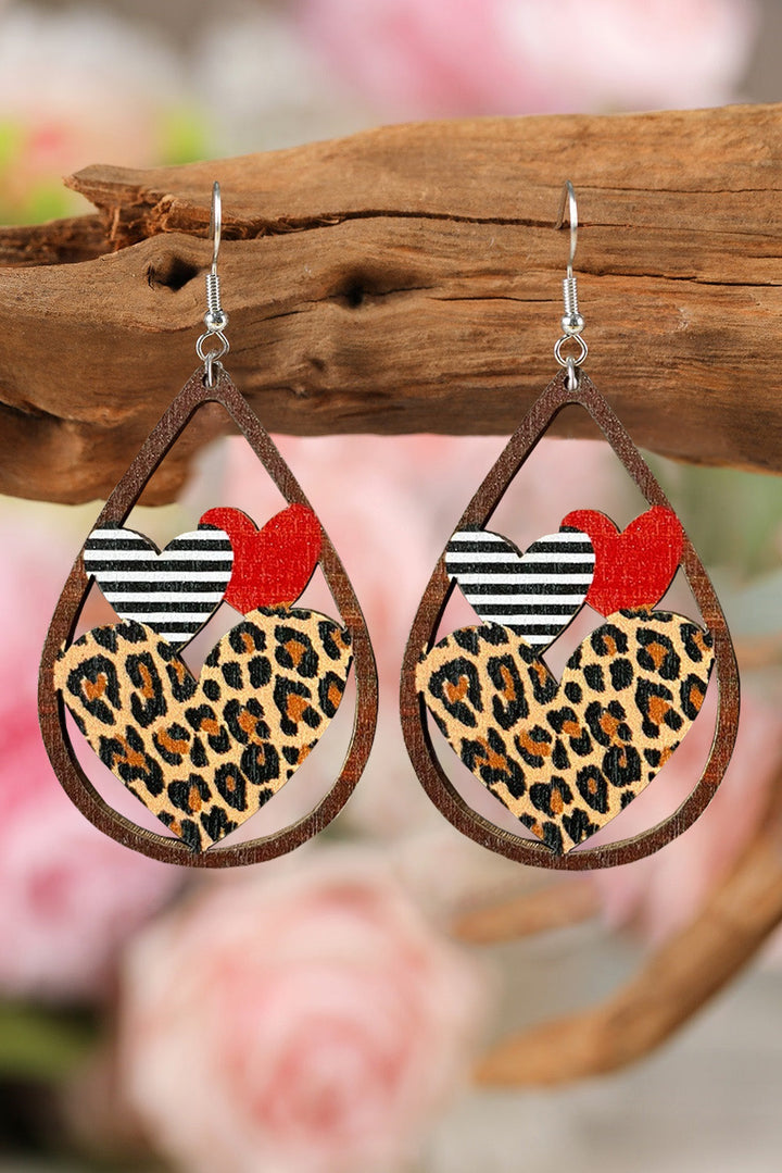 Heart Shape Hollowed Valentine Day Earrings