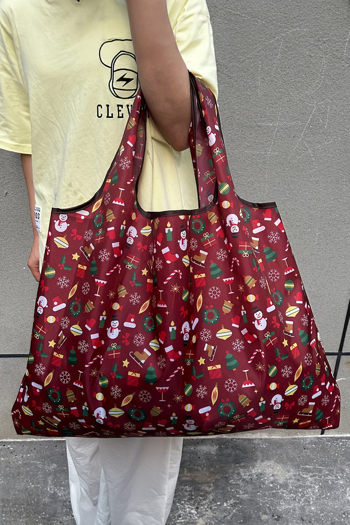 Large Foldable Christmas Holiday Reusable Oxford Bag