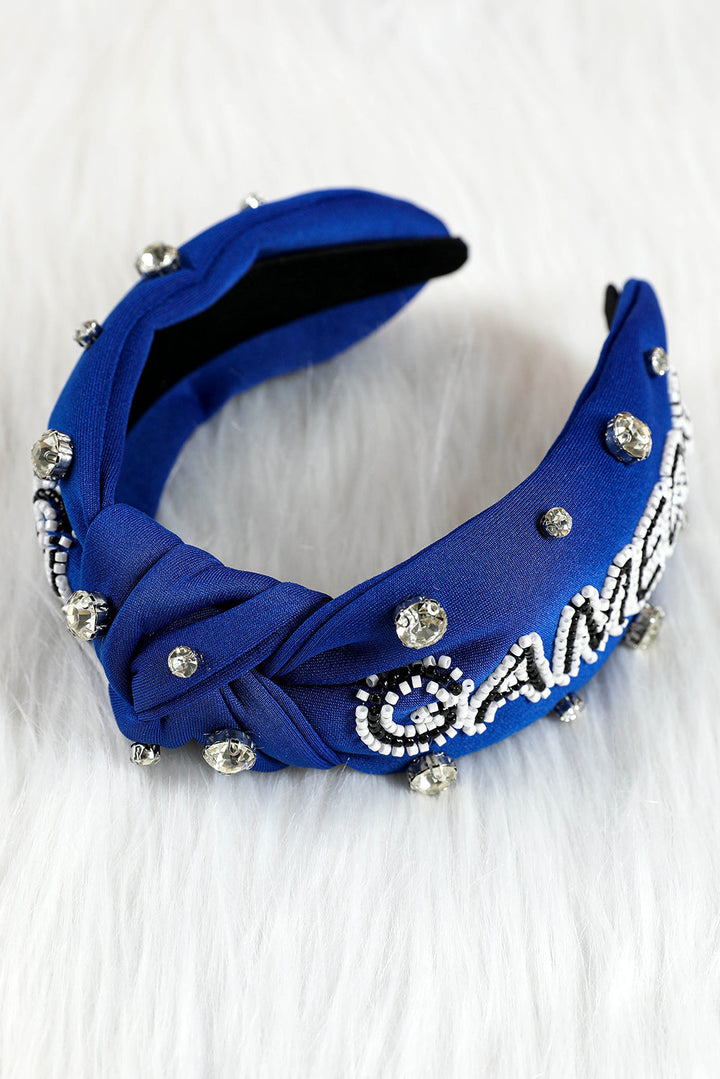 GAME DAY Rugby Football Season Diamond Knotted Headband