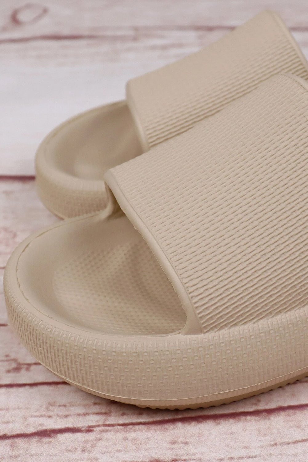 Solid Non-slip Wide Band Thick Sole Slippers