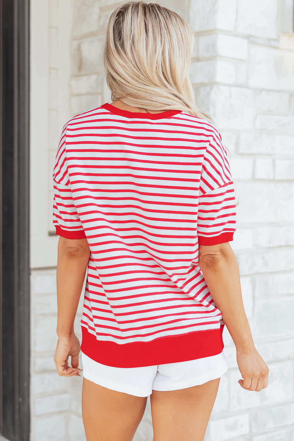 Drop Shoulder Half Sleeve T Shirt