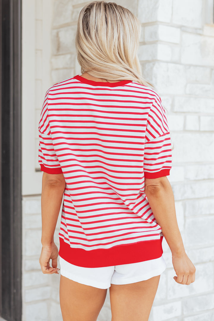Drop Shoulder Half Sleeve T Shirt