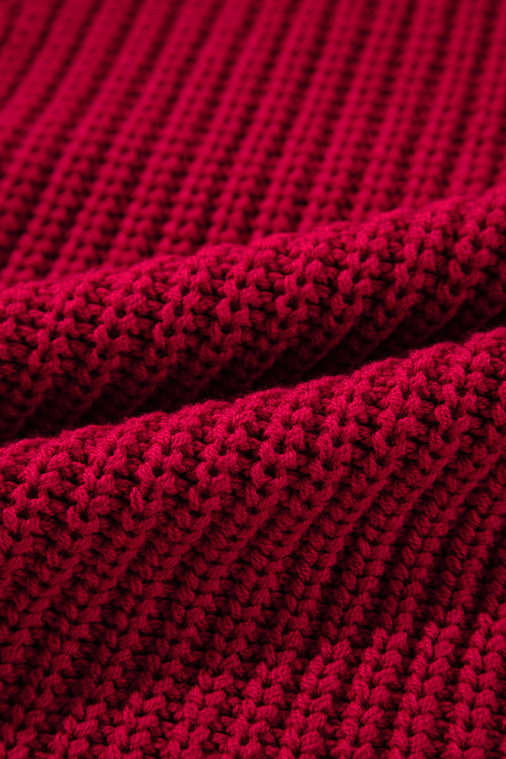 Off-the-shoulder Knit Sweater