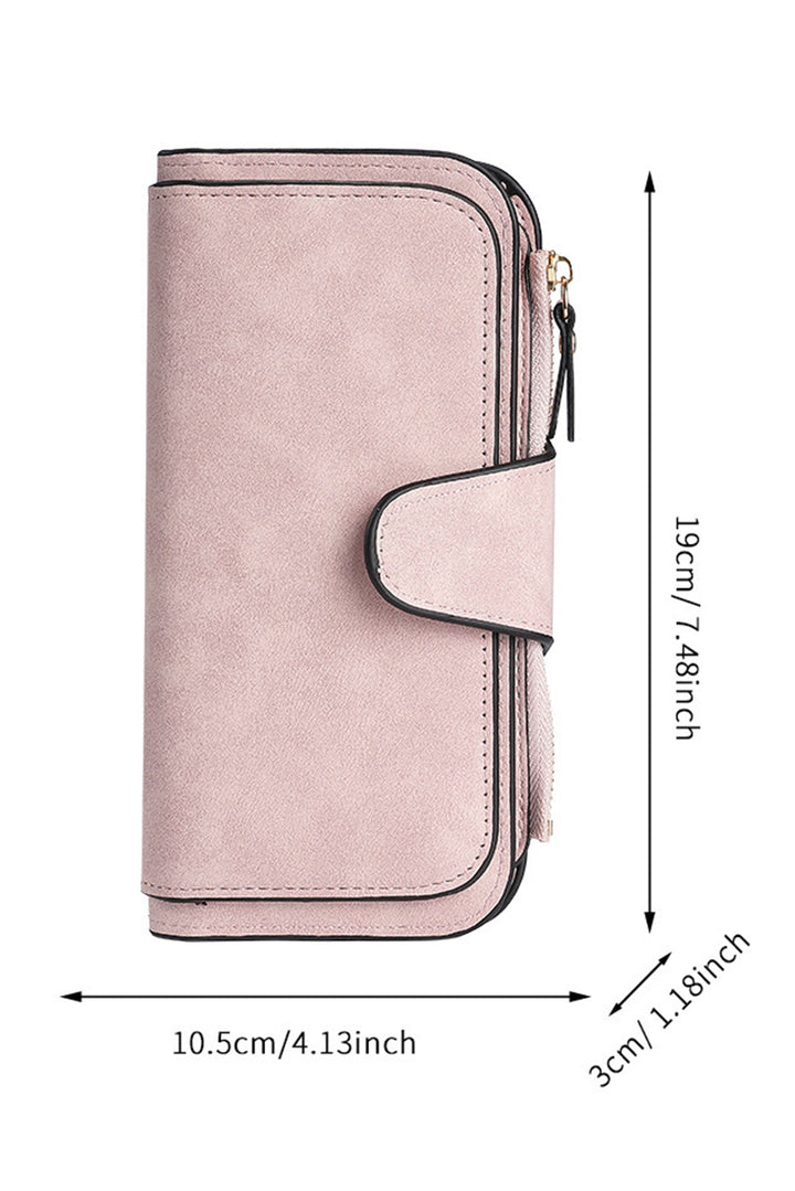 Portefeuille long multifonction en cuir PU
