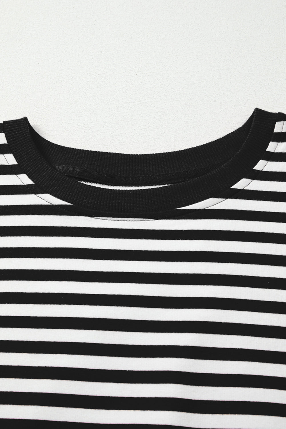Exposed Seam Drop Shoulder Casual Pullover Top