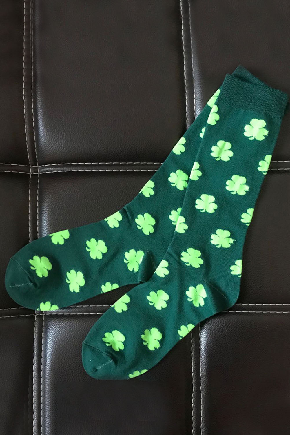 Schlauchsocken mit St. Patricks Kleeblatt-Print