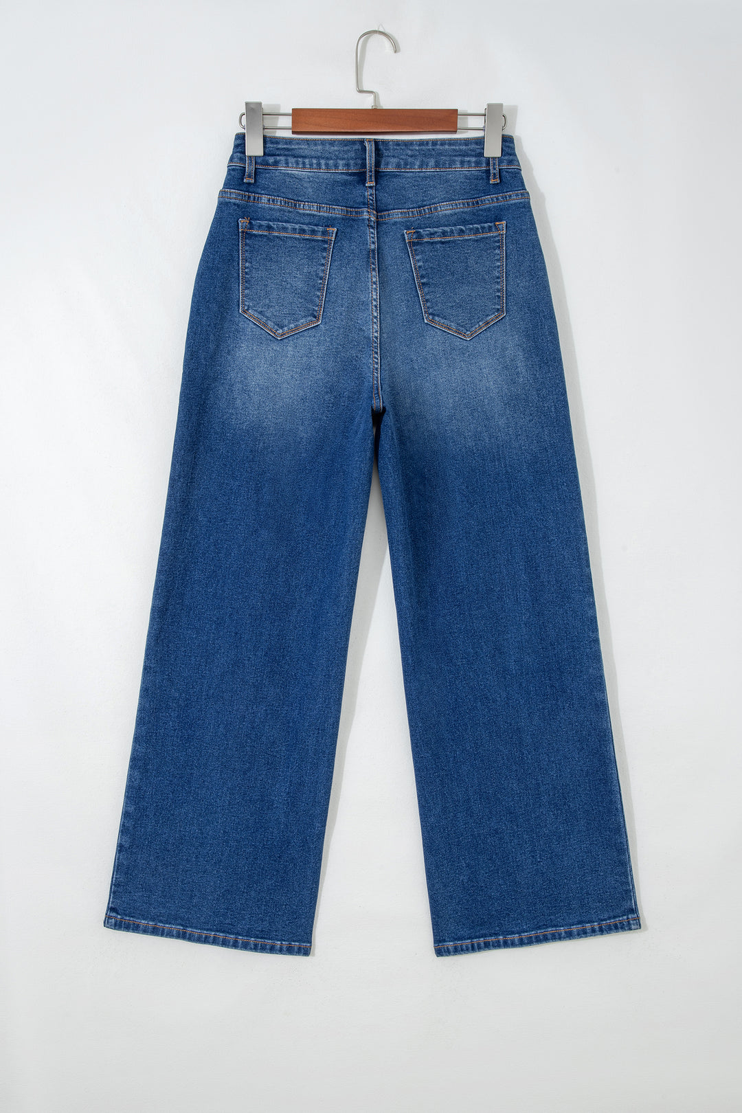 Sky Blue Tailored Seam Detail Womens Shift Jeans