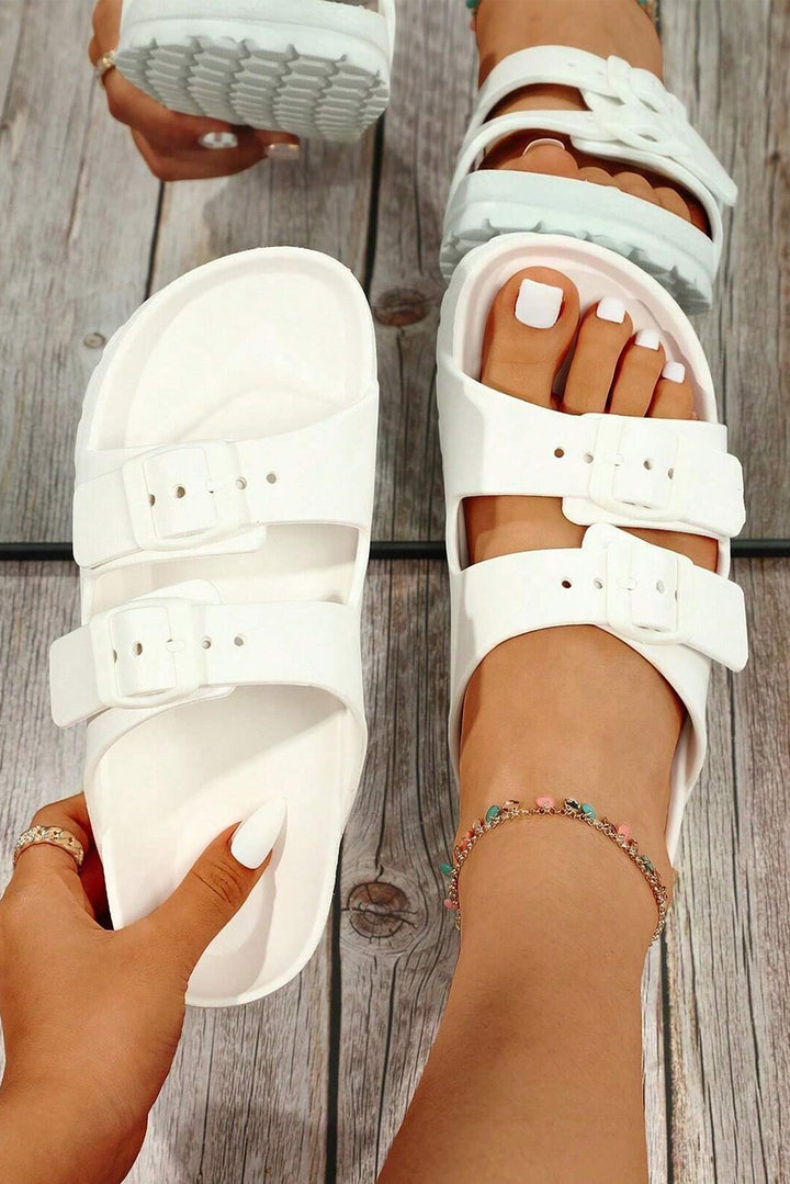 Double-buckle EVA Slippers