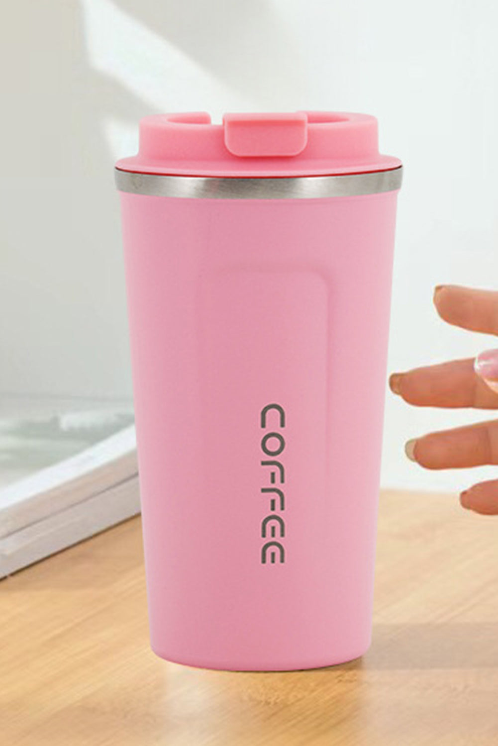 Tasse à café de voyage isotherme et réutilisable en acier inoxydable de 510 ml