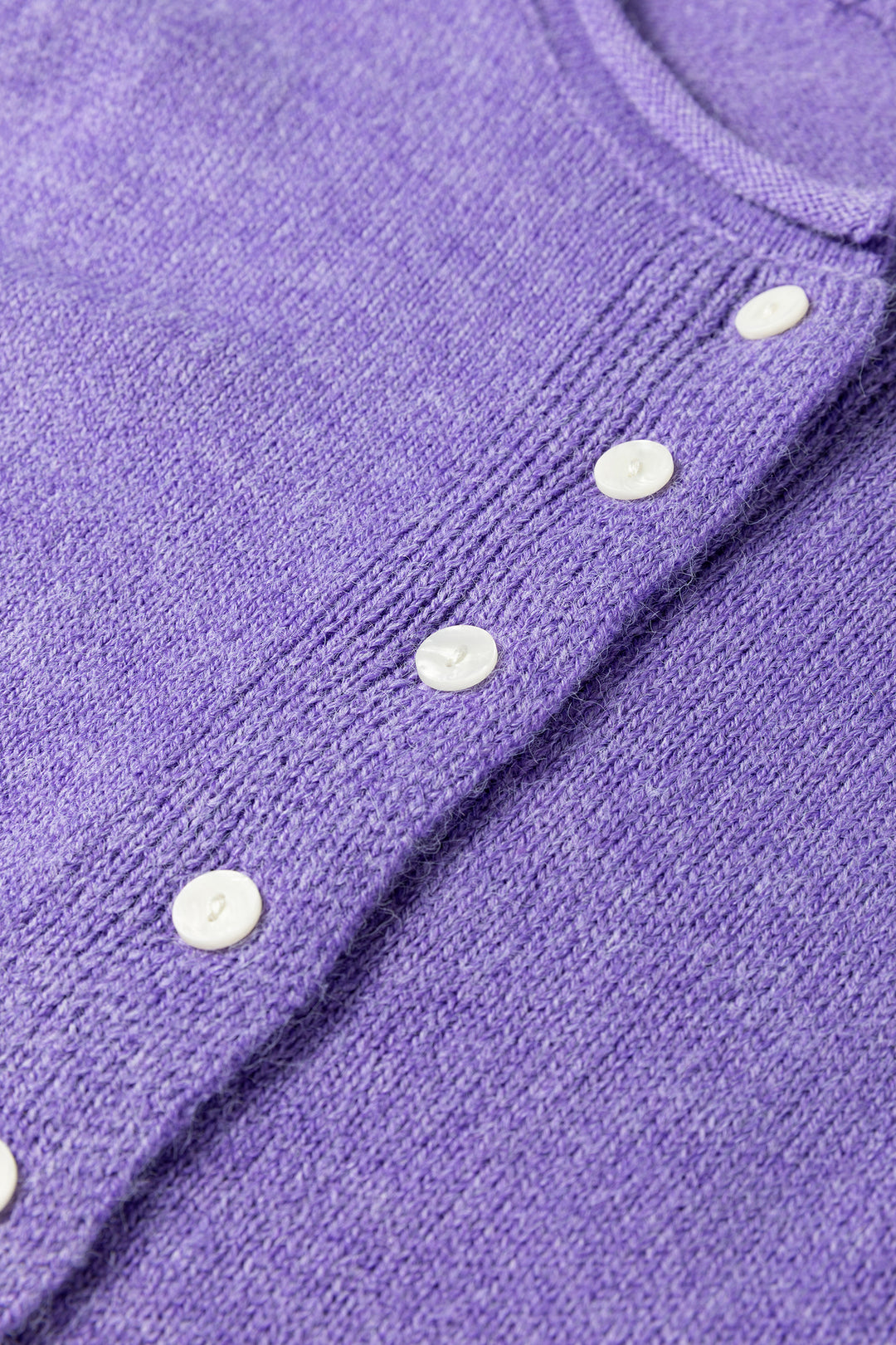Wisteria Solid Color Knit Button Sweater Cardigan