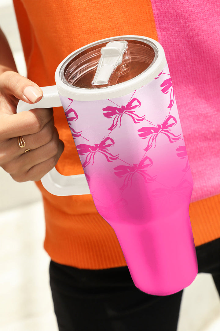Bow Knot Gradient Color Print Large Vacuum Cup