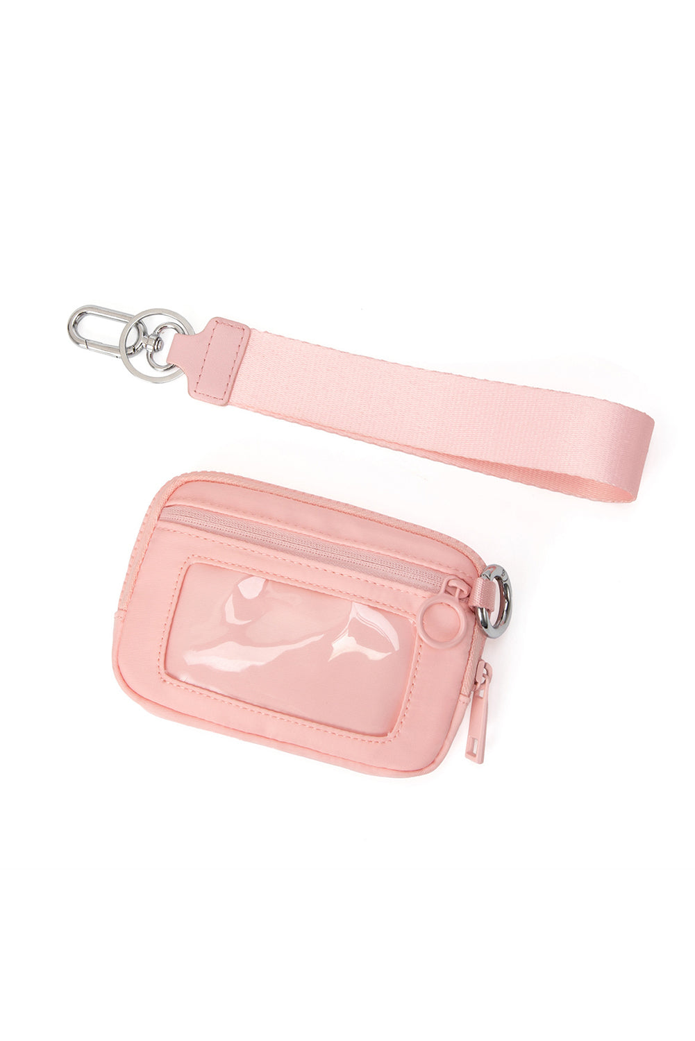 Transparent ID Window Coin Storage Wrist Bag