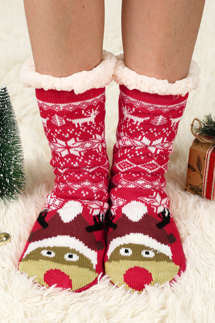 Weihnachtsflocken-Thermosocken