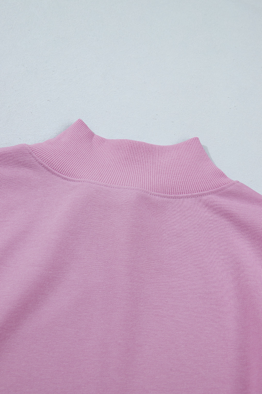 Phalaenopsis Solid Color High Neck Cap Sleeve Loose Top